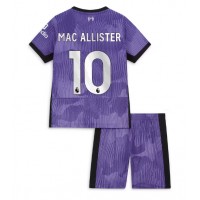 Fotbalové Dres Liverpool Alexis Mac Allister #10 Dětské Alternativní 2023-24 Krátký Rukáv (+ trenýrky)
